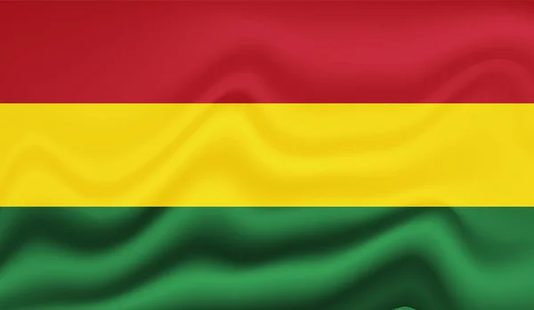 Drapeau National Bolivien Créé Dans Style Grunge — Image vectorielle