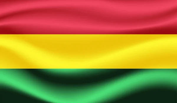 玻利维亚国旗是以黑社会风格制作的 — 图库矢量图片