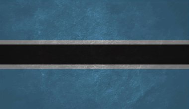 Botswana ulusal bayrağı grunge stilinde oluşturuldu
