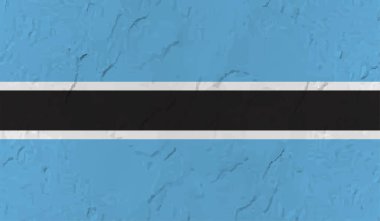 Botswana ulusal bayrağı grunge stilinde oluşturuldu