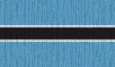 Botswana ulusal bayrağı grunge stilinde oluşturuldu