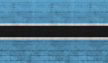 Botswana ulusal bayrağı grunge stilinde oluşturuldu