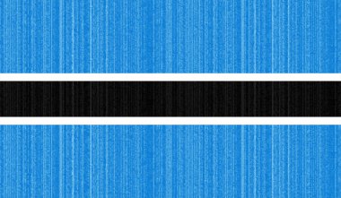 Botswana ulusal bayrağı grunge stilinde oluşturuldu