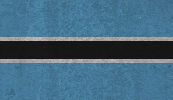 Εθνική Σημαία Της Μποτσουάνα Στυλ Grunge — Διανυσματικό Αρχείο