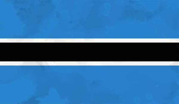 Bandiera Nazionale Del Botswana Creata Stile Grunge — Vettoriale Stock