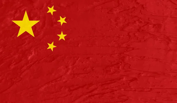 Bandeira Grunge China Fundo Texturizado Ilustração Vetorial —  Vetores de Stock