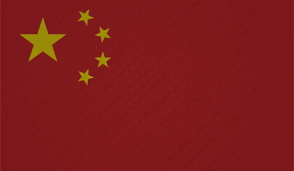 Grunge Chine Drapeau Fond Texturé Illustration Vectorielle — Image vectorielle