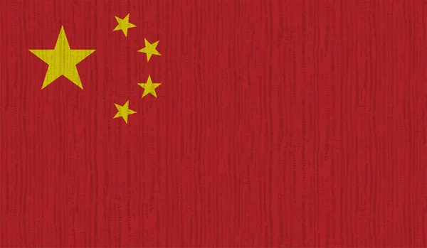 Bandeira Grunge China Fundo Texturizado Ilustração Vetorial —  Vetores de Stock