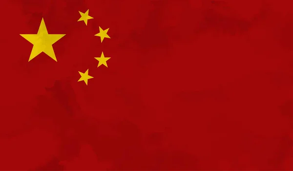 Bandeira Grunge China Fundo Texturizado Ilustração Vetorial — Vetor de Stock