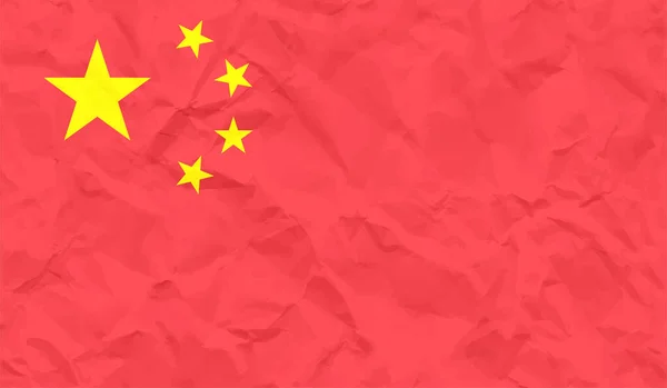 Bandeira Grunge China Fundo Texturizado Ilustração Vetorial —  Vetores de Stock