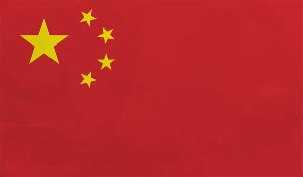 Bandeira Grunge China Fundo Texturizado Ilustração Vetorial — Vetor de Stock