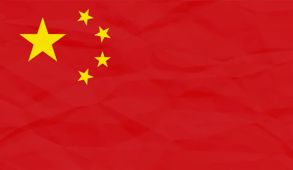 Grunge China Vlag Textuur Achtergrond Vectorillustratie — Stockvector