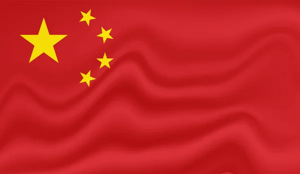 Grunge China Bandera Fondo Texturizado Ilustración Vectorial — Archivo Imágenes Vectoriales