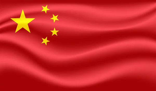 Grunge China Vlag Textuur Achtergrond Vectorillustratie — Stockvector