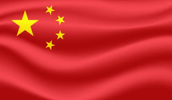 Grunge China Vlag Textuur Achtergrond Vectorillustratie — Stockvector