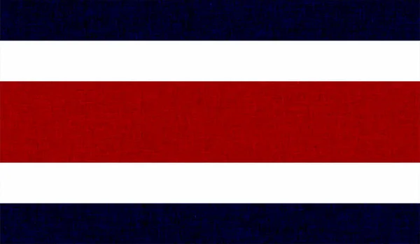 Costa Rica Vlag Met Golvende Grunge Textuur Vectorachtergrond — Stockvector