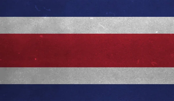 Drapeau Costa Rica Avec Texture Grunge Ondulée Fond Vectoriel — Image vectorielle