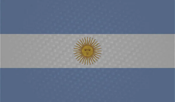 Bandera Argentina Con Textura Grunge Ondeante Fondo Vectorial — Archivo Imágenes Vectoriales