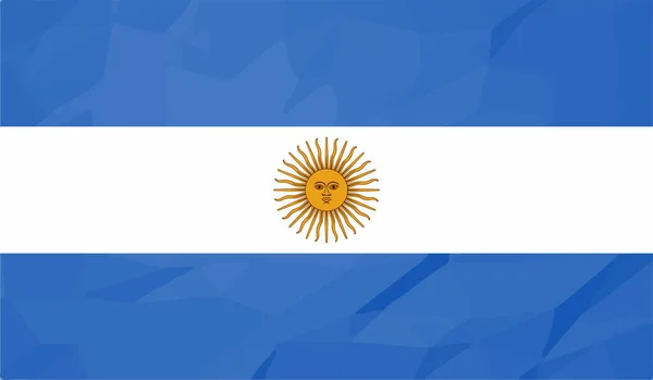 Bandera Argentina Con Textura Grunge Ondeante Fondo Vectorial — Archivo Imágenes Vectoriales