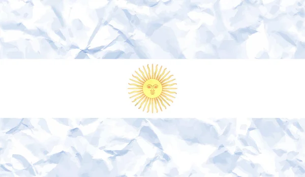 Bandera Argentina Con Textura Grunge Ondeante Fondo Vectorial — Archivo Imágenes Vectoriales