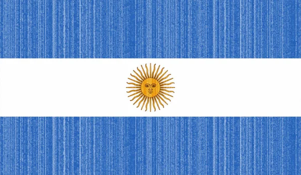 Arjantin Bayrağı Sallanan Grunge Desenli Vektör Arkaplanı — Stok Vektör