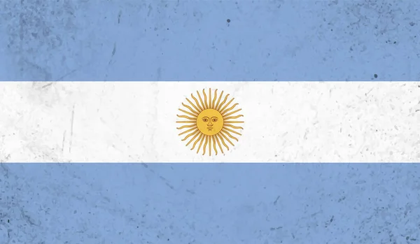Аргентинський Прапор Текстурою Гранджу Векторний Фон — стоковий вектор