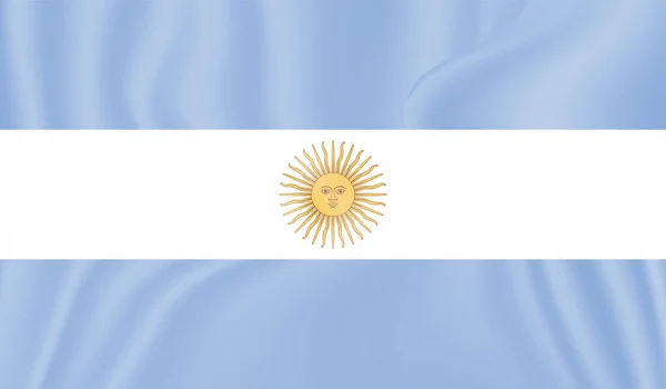 Drapeau Argentin Avec Texture Grunge Ondulée Fond Vectoriel — Image vectorielle