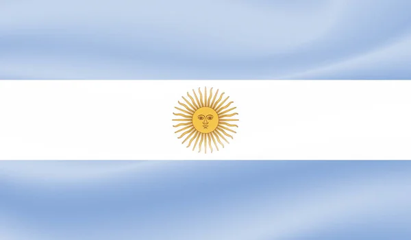 Флаг Аргентины Размахивающей Гранж Текстурой Векторный Фон — стоковый вектор