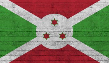 Burundi ulusal bayrağı grunge boya, stil