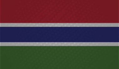 Gambiya grunge bayrağı. Vektör çizimi. Grunge etkisi kolayca temizlenebilir..