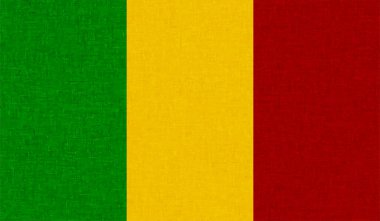 Şeffaf bir arkaplanda Gine 'nin Grunge tarzı bayrağı