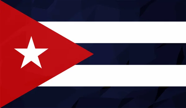 Cuba Bandiera Nazionale Creata Stile Grunge — Vettoriale Stock