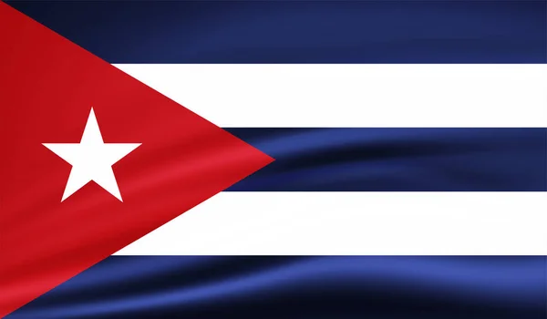 Bandera Nacional Cuba Creada Estilo Grunge — Archivo Imágenes Vectoriales