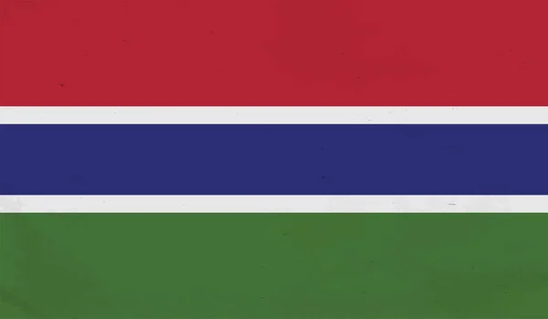 Bandeira Grunge Gambiana Ilustração Vetorial Efeito Grunge Pode Ser Limpo —  Vetores de Stock