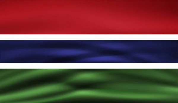 Gambian Grunge Flagga Vektorillustration Grunge Effekt Kan Rengöras Enkelt — Stock vektor
