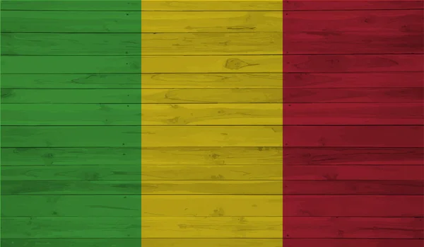 透明背景下的几内亚Grunge风格国旗 — 图库矢量图片