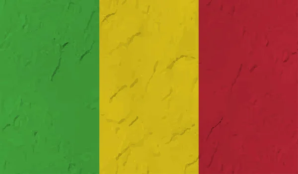 透明感のある背景にギニアの軍旗 — ストックベクタ