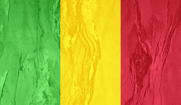 Drapeau Style Grunge Guinée Sur Fond Transparent — Image vectorielle