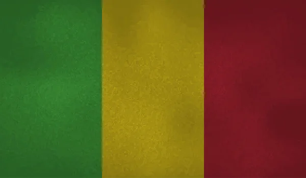 Drapeau Style Grunge Guinée Sur Fond Transparent — Image vectorielle