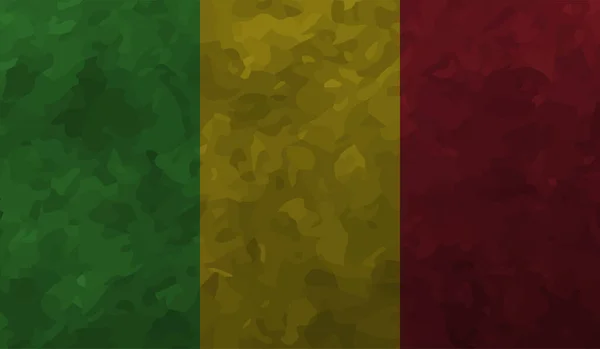 Bandera Estilo Grunge Guinea Sobre Fondo Transparente — Vector de stock