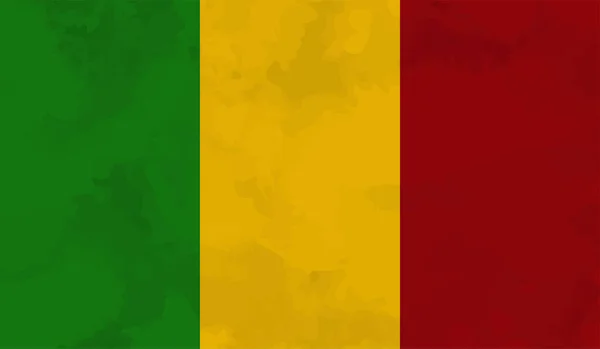 Drapeau Style Grunge Guinée Sur Fond Transparent — Image vectorielle