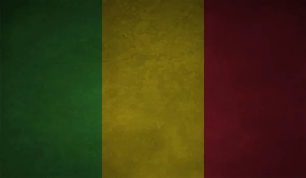 Drapeau Style Grunge Guinée Sur Fond Transparent — Image vectorielle