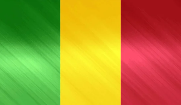 Grunge Achtige Vlag Van Guinee Een Transparante Achtergrond — Stockvector