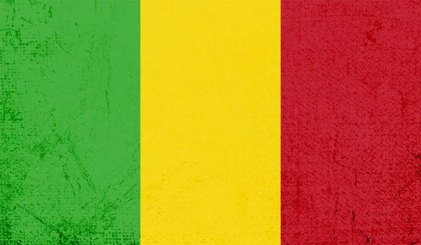 Drapeau Style Grunge Guinée Sur Fond Transparent — Image vectorielle