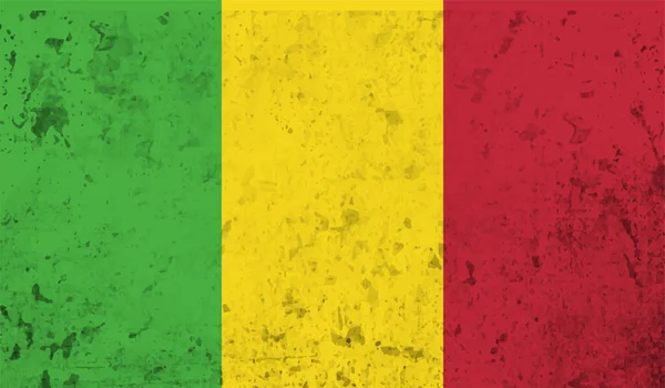 透明感のある背景にギニアの軍旗 — ストックベクタ