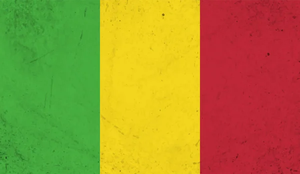 Drapeau Style Grunge Guinée Sur Fond Transparent — Image vectorielle