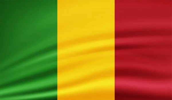 Grunge Flagge Von Guinea Auf Transparentem Hintergrund — Stockvektor