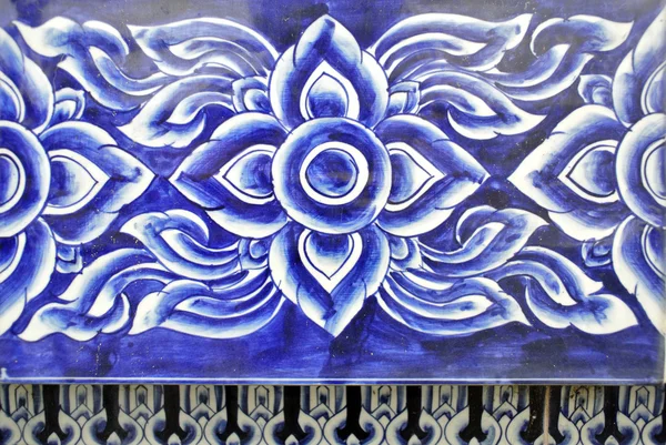 Sanat Wat veya Tayland tapınak duvarında