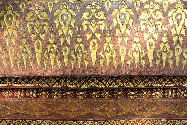 Sanat Wat veya Tayland tapınak duvarında