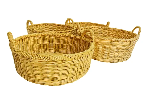 Empty wicker basket — Stock Photo, Image